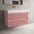 Scanalato Double Drawer Vanity Unit  With Beyondstone BLOC Basin - Dusky Pink 1000mm