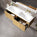 Scanalato Double Drawer Vanity Unit With Beyondstone Double Basin - Oak 1400mm