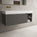 Scanalato Single Drawer Vanity Unit With Open Storage Space And Beyondstone BLOC Basin - Rich Taupe 1200mm