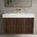 Scanalato Double Drawer Vanity Unit  With Beyondstone BLOC Basin - Walnut 1000mm