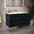 Scanalato Double Drawer Vanity Unit  With Beyondstone Basin - Midnight Blue 1000mm
