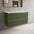 Scanalato Double Drawer Countertop Vanity Unit - Seaweed 1000mm