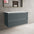 Scanalato Double Drawer Countertop Vanity Unit - Anthracite 1000mm