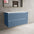 Scanalato Double Drawer Countertop Vanity Unit - Soft Blue 1000mm