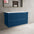 Scanalato Double Drawer Countertop Vanity Unit - Ocean Blue 1000mm