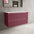 Scanalato Double Drawer Countertop Vanity Unit - Mineral Red 1000mm