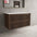 Scanalato Double Drawer Countertop Vanity Unit - Walnut 1000mm