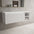 Scanalato Single Drawer Countertop Vanity Unit With Open Storage Space - Pure White 1200mm
