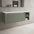 Scanalato Single Drawer Countertop Vanity Unit With Open Storage Space - Pistachio 1200mm