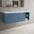 Scanalato Single Drawer Countertop Vanity Unit With Open Storage Space - Soft Blue 1200mm