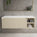 Scanalato Single Drawer Countertop Vanity Unit With Open Storage Space - Cashmere 1200mm