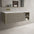 Scanalato Single Drawer Vanity Unit With Open Storage Space And Left Hand Beyondstone Basin - Soft Taupe 1200mm