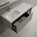 Scanalato Single Drawer Vanity Unit With Open Storage Space And Left Hand Beyondstone Basin - Soft Taupe 1200mm