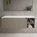 Scanalato Single Drawer Countertop Vanity Unit With Open Storage Space - Soft Taupe 1200mm
