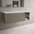 Scanalato Single Drawer Countertop Vanity Unit With Open Storage Space - Soft Taupe 1200mm