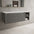 Scanalato Single Drawer Countertop Vanity Unit With Open Storage Space - Rich Taupe 1200mm