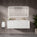 Scanalato Single Drawer Vanity Unit With Beyondstone Double Basin - Pure White 1200mm