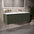 Scanalato Single Drawer Vanity Unit With Beyondstone Double Basin - Pistachio 1200mm