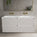Scanalato Four Drawer Vanity Unit With Beyondstone Double Basin - Pure White 1200mm