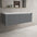 Scanalato Single Drawer Countertop Vanity Unit - Dove Grey 1200mm
