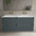 Scanalato Four Drawer Vanity Unit With Beyondstone Double Basin - Slate Grey 1200mm