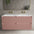Scanalato Four Drawer Vanity Unit With Beyondstone Double Basin - Dusky Pink 1200mm