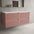 Scanalato Four Drawer Countertop Vanity Unit - Dusky Pink 1200mm