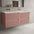 Scanalato Four Drawer Vanity Unit With Beyondstone Double Basin - Dusky Pink 1200mm