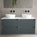 Scanalato Four Drawer Countertop Vanity Unit - Anthracite 1200mm