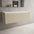 Scanalato Single Drawer Countertop Vanity Unit - Cashmere 1200mm