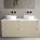 Scanalato Four Drawer Countertop Vanity Unit - Cashmere 1200mm