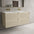 Scanalato Four Drawer Vanity Unit With Beyondstone Double Basin - Cashmere 1200mm