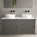 Scanalato Four Drawer Countertop Vanity Unit - Rich Taupe 1200mm