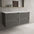 Scanalato Four Drawer Countertop Vanity Unit - Rich Taupe 1200mm