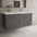 Scanalato Four Drawer Vanity Unit With Beyondstone Double Basin - Rich Taupe 1200mm