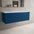Scanalato Single Drawer Countertop Vanity Unit - Ocean Blue 1200mm