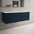 Scanalato Single Drawer Countertop Vanity Unit - Midnight Blue 1200mm