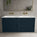 Scanalato Four Drawer Vanity Unit With Beyondstone Double Basin - Midnight Blue 1200mm