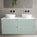 Scanalato Four Drawer Countertop Vanity Unit - Peppermint 1200mm