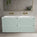 Scanalato Four Drawer Vanity Unit With Beyondstone Double Basin - Peppermint 1200mm