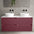 Scanalato Four Drawer Countertop Vanity Unit - Mineral Red 1200mm