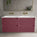 Scanalato Four Drawer Vanity Unit With Beyondstone Double Basin - Mineral Red 1200mm