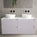Scanalato Four Drawer Countertop Vanity Unit - Soft Violet 1200mm