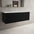 Scanalato Single Drawer Countertop Vanity Unit - Pure Black 1200mm