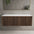 Scanalato Single Drawer Countertop Vanity Unit - Walnut 1200mm