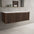 Scanalato Single Drawer Countertop Vanity Unit - Walnut 1200mm