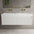 Scanalato Double Drawer Vanity Unit With Beyondstone BLOC Double Basin - Pure White 1400mm