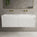 Scanalato Double Drawer Vanity Unit With Beyondstone BLOC Double Basin - Pure White 1400mm