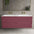 Scanalato Four Drawer Vanity Unit With Beyondstone Double Basin - Mineral Red 1400mm