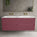 Scanalato Four Drawer Vanity Unit With Beyondstone Double Basin - Mineral Red 1400mm